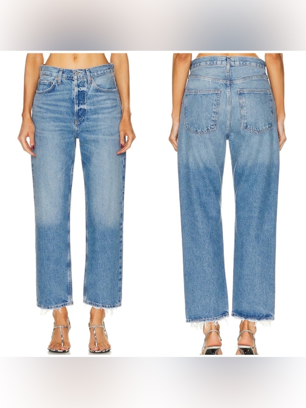 Agolde 90s crop straight leg jean in bound size 26
